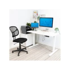 Mount-It! 30"-49"H Adjustable Electric Sit-Stand Desk, White (MI-18060) 4 Mount-It! 30"-49"H Adjustable Electric Sit-Stand Desk, White (MI-18060) -Office Supply Shop sp161464406 sc7