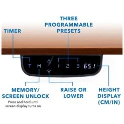 Mount-It! 25"-51"H Adjustable Electric Sit-Stand Desk, Brown/White (MI-18068) 2 Mount-It! 25"-51"H Adjustable Electric Sit-Stand Desk, Brown/White (MI-18068) -Office Supply Shop sp161464442 sc7