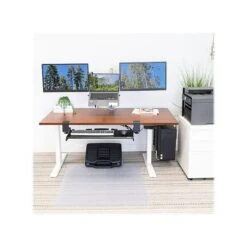 Mount-It! 25"-51"H Adjustable Electric Sit-Stand Desk, Brown/White (MI-18068) 4 Mount-It! 25"-51"H Adjustable Electric Sit-Stand Desk, Brown/White (MI-18068) -Office Supply Shop sp161464444 sc7
