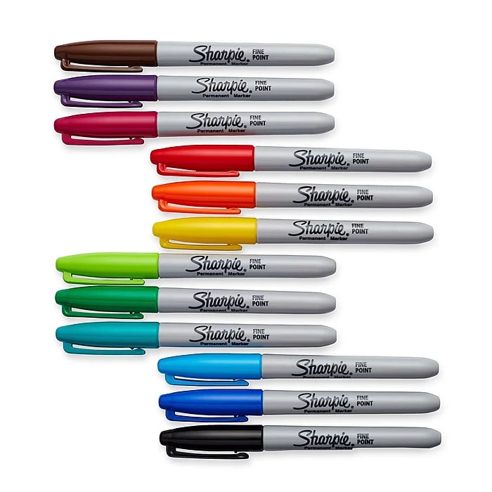 Sharpie Permanent Marker, Fine Tip, Assorted, Dozen (30075) Sharpie Permanent Marker, Fine Tip, Assorted, Dozen (30075) -Office Supply Shop sp161466723 sc7