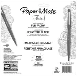 Paper Mate Flair Felt Pen, Medium Point, Assorted Ink, Dozen (74423) -Office Supply Shop sp161466756 sc7