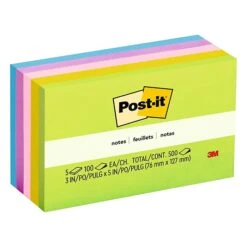 Post-it® Greener Notes, 3" X 5", Sweet Sprinkles Collection, 100 Sheets/Pad, 5 Pads/Pack (655-RP-A) -Office Supply Shop sp161998215 sc7
