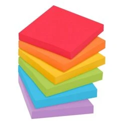 Post-it® Super Sticky Notes, 3" X 3", Playful Primaries Collection, 90 Sheets/Pad, 12 Pads/Pack (654-12SSAN) -Office Supply Shop sp161998307 sc7