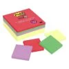 Post-it® Super Sticky Notes, 3" X 3", Playful Primaries Collection, 90 Sheets/Pad, 24 Pads/Pack (654-24SSCYN)