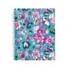 Vera Bradley Gaby Floral Memo Notebook, 8" X 10.5", Ruled, 70 Sheets, Blue/Pink (226684)