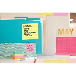 Post-it® Notes, 4" X 4", Canary Yellow, Lined, 300 Sheets/Pad, 1 Pad/Pack (675-YL) -Office Supply Shop sp164715816 sc7