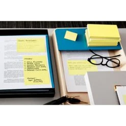 Post-it® Greener Notes, 4" X 6", Canary Yellow, 100 Sheets/Pad, 12 Pads/Pack (660-RP) -Office Supply Shop sp164716959 sc7