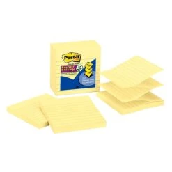 Post-it® Super Sticky Notes, 3" X 3", Canary Yellow, 90 Sheets/Pad, 12 Pads/Pack (654-12SSCY) -Office Supply Shop sp164717756 sc7