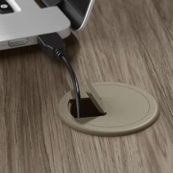 Bush Business Furniture Move 40 Series 28"-48" Adjustable Standing Desk, Modern Hickory/Cool Gray Metallic (M4S7230MHSK) -Office Supply Shop sp166198440 sc7