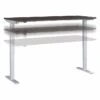 Bush Business Furniture Move 40 Series 28''-48'' Adjustable Standing Desk, Storm Gray/Cool Gray Metallic (M4S7230SGSK)