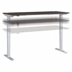 Bush Business Furniture Move 40 Series 28''-48'' Adjustable Standing Desk, Storm Gray/Cool Gray Metallic (M4S7230SGSK)