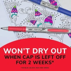 BIC Intensity Permanent Markers, Ultra Fine Tip, Blue, 12/Pack (GPMU11BE) -Office Supply Shop sp167825772 sc7