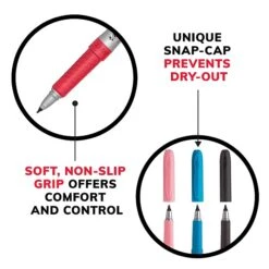 BIC Intensity Permanent Markers, Ultra Fine Tip, Blue, 12/Pack (GPMU11BE) -Office Supply Shop sp167825866 sc7