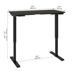 Bestar Universel 24“ X 48“ Standing Desk, Deep Grey (65857-32) -Office Supply Shop sp168526686 sc7