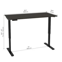 Bestar Universel 30“ X 60“ Standing Desk, Deep Grey (65867-32) 5 Bestar Universel 30“ X 60“ Standing Desk, Deep Grey (65867-32) -Office Supply Shop sp168526699 sc7