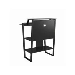 NTense Genesis 40"H X 30"W Standing Gaming Desk, Black (7031872COM) -Office Supply Shop sp168851476 sc7