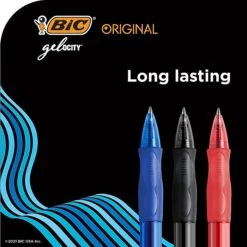 BIC Gel-ocity Original Retractable Gel Pens, Medium Point, Red Ink, Dozen (31565/RLC11) -Office Supply Shop sp168941798 sc7