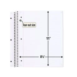 Five Star Notebook, 8.5" X 11", College-Ruled, 100 Sheets, Assorted Colors (820053-22) -Office Supply Shop sp168942277 sc7