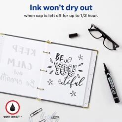 Avery Marks-A-Lot Permanent Marker, Chisel Tip, Black (08888) -Office Supply Shop sp170188437 sc7