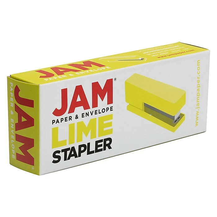 JAM Paper Modern Desktop Stapler, 10 Sheet Capacity, Lime Green (337GR) JAM Paper Modern Desktop Stapler, 10 Sheet Capacity, Lime Green (337GR) -Office Supply Shop sp170856958 sc7