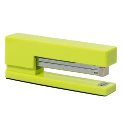 JAM Paper Modern Desktop Stapler, 10 Sheet Capacity, Lime Green (337GR)