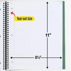 Mead Five Star Advance 3-Subject Notebook, 8.5" X 11", College Ruled, 150 Sheets, Each (06324) -Office Supply Shop sp171348783 sc7