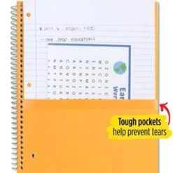 Mead Five Star 5-Subject Notebook, 8" X 10.5", Wide Ruled, 200 Sheets, Each(51016) -Office Supply Shop sp171348861 sc7