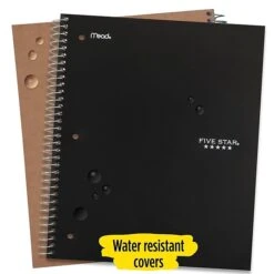Mead Five Star 5-Subject Notebook, 8" X 10.5", Wide Ruled, 200 Sheets, Each(51016) -Office Supply Shop sp171348865 sc7