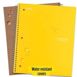 Mead Five Star 5-Subject Notebook, 8" X 10.5", Wide Ruled, 200 Sheets, Each(51016) -Office Supply Shop sp171348868 sc7