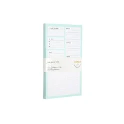 Noted By Post-it® Mint With White Boxes Plan Your Day Notes, 4.9" X 7.7", 100 Sheets/Pad (NTD5-58-MT) -Office Supply Shop sp177230986 sc7
