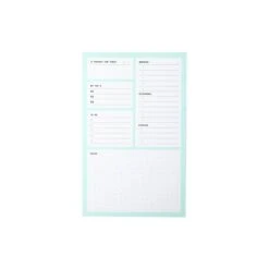 Noted By Post-it® Mint With White Boxes Plan Your Day Notes, 4.9" X 7.7", 100 Sheets/Pad (NTD5-58-MT) -Office Supply Shop sp177230987 sc7