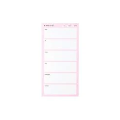 Noted By Post-it® Pink With White Boxes Self Care Notes, 3.9" X 7.7", 100 Sheets/Pad (NTD5-48-PK)