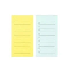 Noted By Post-it® Mint And Yellow Mini List Notes, 1.4" X 2.8", 2 Pads/Pack, 50 Sheets/Pad (NTD5-DUO-CL) -Office Supply Shop sp177231217 sc7