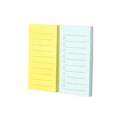 Noted By Post-it® Mint And Yellow Mini List Notes, 1.4" X 2.8", 2 Pads/Pack, 50 Sheets/Pad (NTD5-DUO-CL) -Office Supply Shop sp177231218 sc7