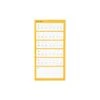 Noted By Post-it® Orange With White Boxes Goal-Tracking List Notes, 3.9" X 7.7", 100 Sheets/Pad (NTD5-48-OR)