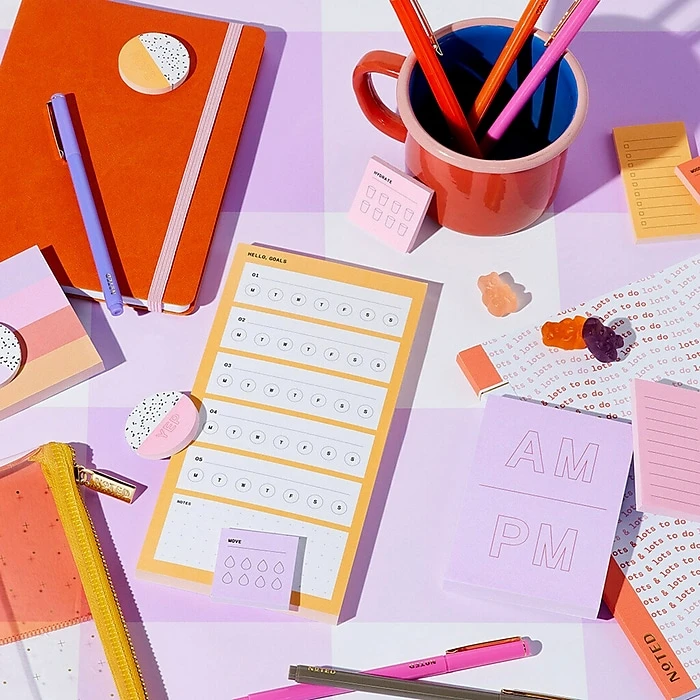 Noted by Post-it® Orange with White Boxes Goal-Tracking List Notes, 3.9" x 7.7", 100 Sheets/Pad (NTD5-48-OR) Noted By Post-it® Orange With White Boxes Goal-Tracking List Notes, 3.9" X 7.7", 100 Sheets/Pad (NTD5-48-OR) -Office Supply Shop sp177231279 sc7