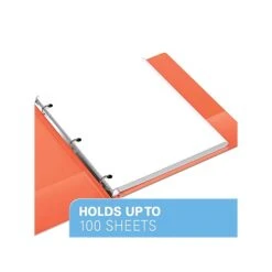 Davis Group Premium Economy 5/8" 3-Ring Non-View Binder, Orange, 6/Pack (2300-19-06) -Office Supply Shop sp179266382 sc7