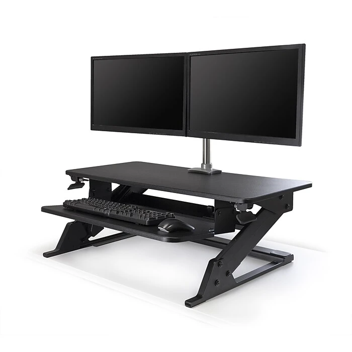 LifeFlo Ergonomics Clarity Sit or Stand Workstation for Desktop 6.2”H x 35.4”W x 23.2”D, Black (LFO-OL2914-B LifeFlo Ergonomics Clarity Sit Or Stand Workstation For Desktop 6.2”H X 35.4”W X 23.2”D, Black (LFO-OL2914-B -Office Supply Shop sp20168318 sc7