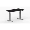 LifeFlo Ergonomics Height Adjustable Desk, 36" W X 24" D X 1 1/8" Thick, Black (LFO-3624-E2-BK)