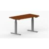 LifeFlo Ergonomics Height Adjustable Desk, 60"W X 30"D X 1 1/8" Thick, Cherry (LFO-6030-E2-CH)