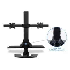 Mount-It! 1.4"-21.1" Electric Standing Desk Converter, Motorized Height Adjustable Sit Stand For Dual Monitors, Black (MI-7952) 5 Mount-It! 1.4"-21.1" Electric Standing Desk Converter, Motorized Height Adjustable Sit Stand For Dual Monitors, Black (MI-7952) -Office Supply Shop sp21608019 sc7