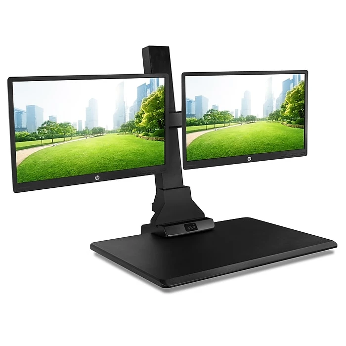 Mount-It! 1.4"-21.1" Electric Standing Desk Converter, Motorized Height Adjustable Sit Stand for Dual Monitors, Black (MI-7952) Mount-It! 1.4"-21.1" Electric Standing Desk Converter, Motorized Height Adjustable Sit Stand For Dual Monitors, Black (MI-7952) -Office Supply Shop sp21608020 sc7