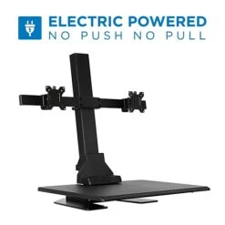 Mount-It! 1.4"-21.1" Electric Standing Desk Converter, Motorized Height Adjustable Sit Stand For Dual Monitors, Black (MI-7952) 4 Mount-It! 1.4"-21.1" Electric Standing Desk Converter, Motorized Height Adjustable Sit Stand For Dual Monitors, Black (MI-7952) -Office Supply Shop sp21608021 sc7