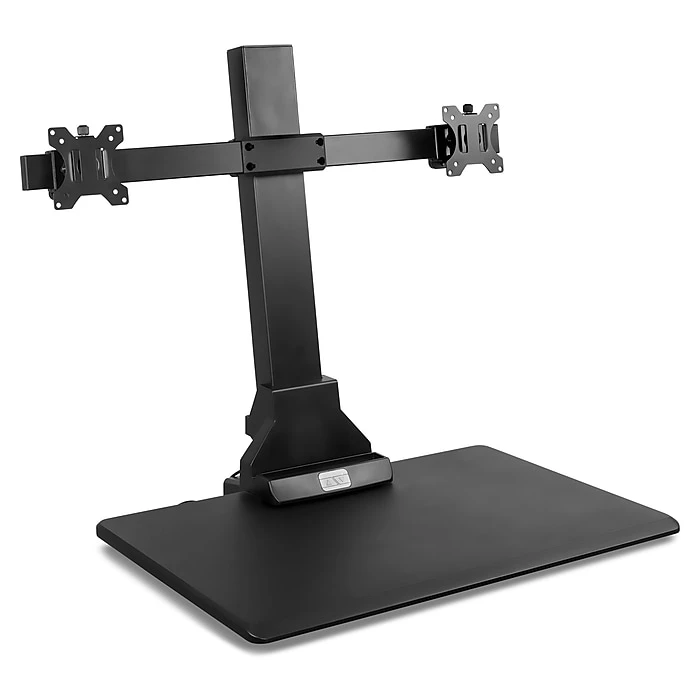 Mount-It! 1.4"-21.1" Electric Standing Desk Converter, Motorized Height Adjustable Sit Stand for Dual Monitors, Black (MI-7952) Mount-It! 1.4"-21.1" Electric Standing Desk Converter, Motorized Height Adjustable Sit Stand For Dual Monitors, Black (MI-7952) -Office Supply Shop sp21608023 sc7