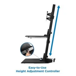 Mount-It! 1.4"-21.1" Electric Standing Desk Converter, Motorized Height Adjustable Sit Stand For Dual Monitors, Black (MI-7952) 2 Mount-It! 1.4"-21.1" Electric Standing Desk Converter, Motorized Height Adjustable Sit Stand For Dual Monitors, Black (MI-7952) -Office Supply Shop sp21608024 sc7
