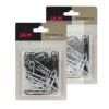 JAM Paper® Colored Jumbo Paper Clips, Large 2 Inch, Assorted Black/White Paperclips, 2 Packs Of 60 (352333545a)
