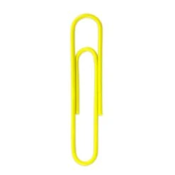 JAM Paper® Colored Jumbo Paper Clips, Large 2 Inch, Yellow Paperclips, 2 Packs Of 75 (42182236a) -Office Supply Shop sp22235513 sc7