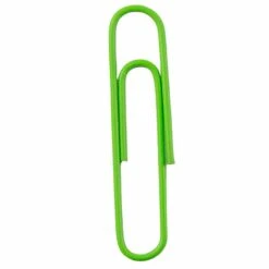 JAM Paper® Colored Jumbo Paper Clips, Large 2 Inch, Lime Green Paperclips, 2 Packs Of 75 (21830627a) -Office Supply Shop sp22235537 sc7