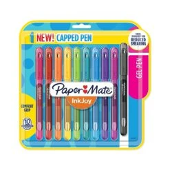 Paper Mate InkJoy Gel Pens, Medium Point (0.7mm), Assorted Colors, Capped, 10 Count -Office Supply Shop sp22758278 sc7