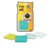 Post-it® Super Sticky Full Adhesive Notes, 2" X 2", Oasis Collection, 25 Sheets/Pad, 8 Pads/Pack (F220-8SSFM)